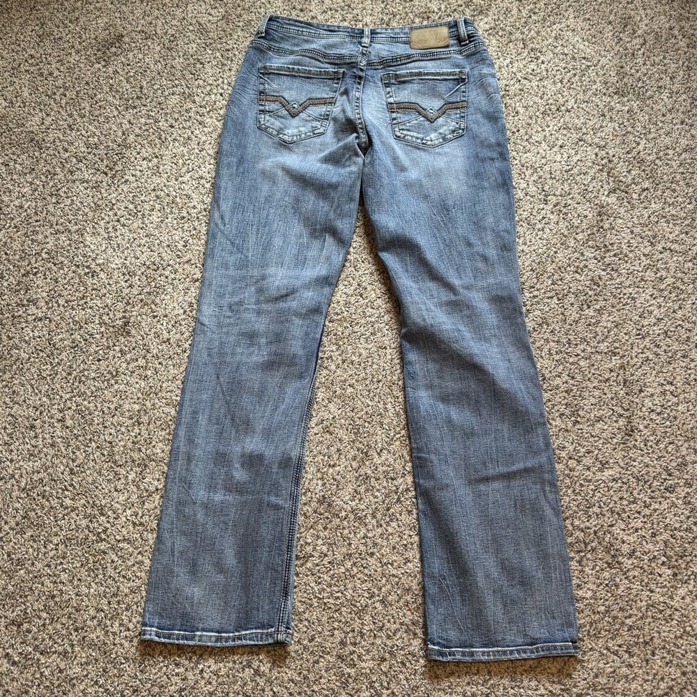 BKE Tyler Jeans Mens 33x36 Light Wash Blue Straight Leg Nice Fade Fit 32x35 Y2k - Picture 6 of 11